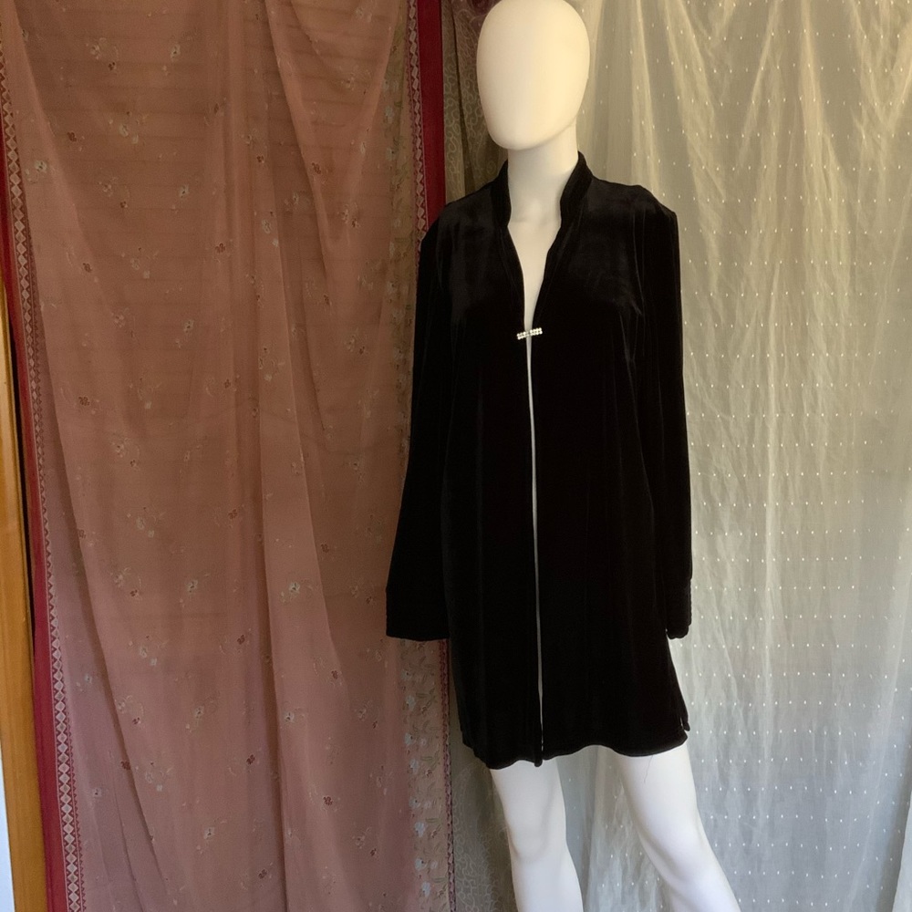 Black jacket by Styles EWM evening clip rhinestone